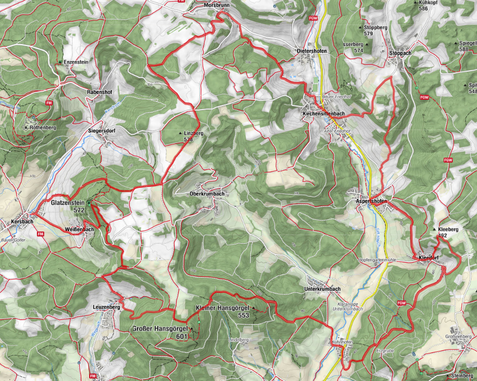 Wanderkarte