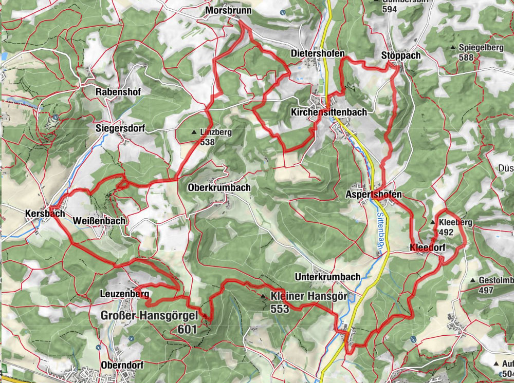 Wanderkarte